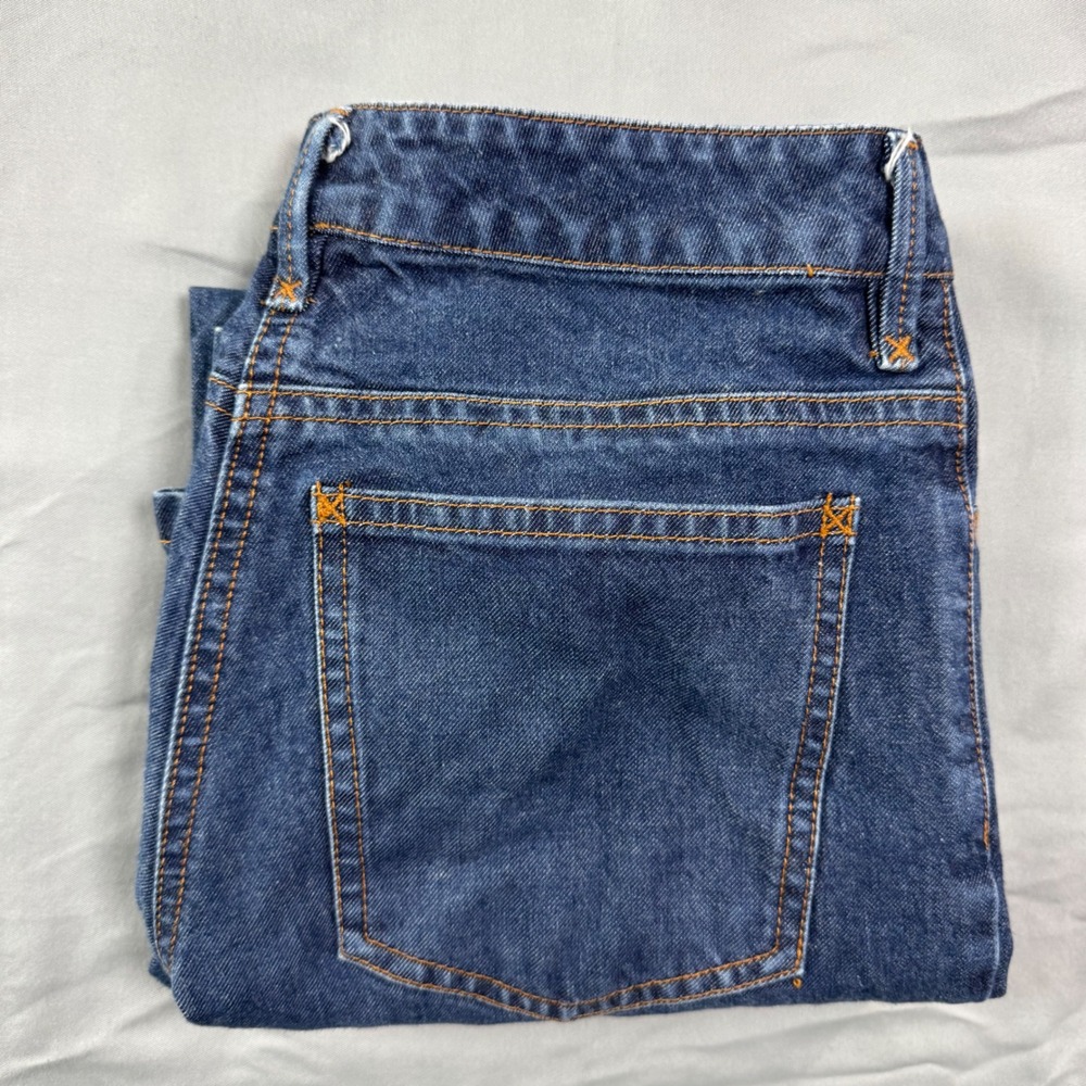Theory Bootcut Jeans Blue Wash Women's 4 Wide Leg Denim Made in USA